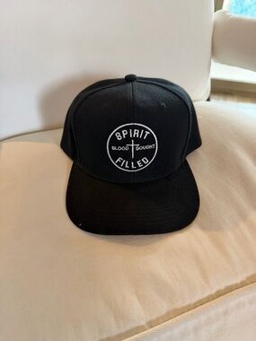 Spirit Filled Black Snapback Hat
